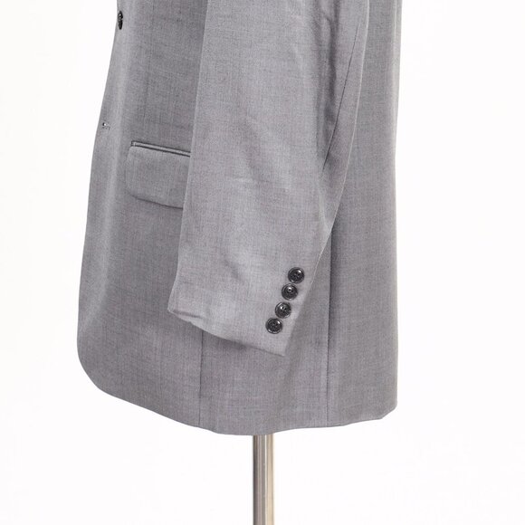 Jones New York 40R Gray Solid 3-Button Sport Coat Blazer Jacket B051 - Picture 6 of 11
